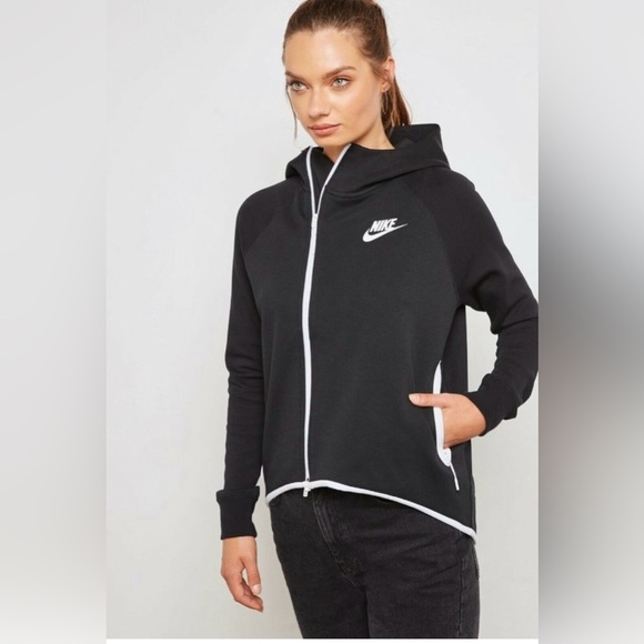 Nike Women's sportswear tech fleece oversized full Zip-Up Hoodie cape small - Picture 2 of 14